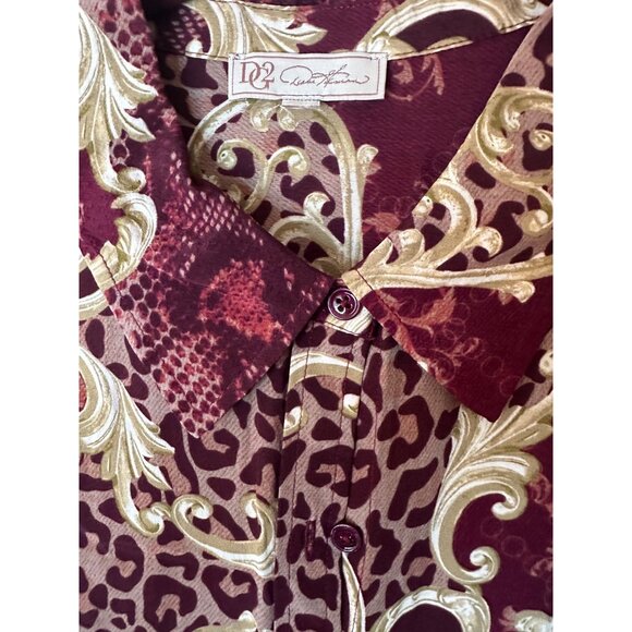 Button-Up Shirt With Baroque & Animal Print - Picture 3 of 3